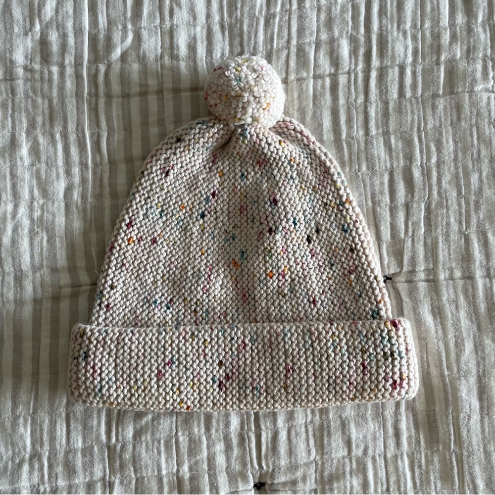 Misha and Puff Womens Garter Hat Stained Glass Confetti